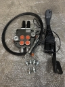 Гидрораспределитель 2Р40 с электроклапаном 50л/мин, джойстик с кнопкой, троса на челюстной погрузчик