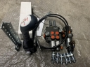 Гидрораспределитель Р80 2х секционный с плавающими на 2 секции, клапан 90л, джойстик с кнопкой, макс комплект